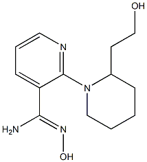 N'-hydroxy-2-[2-(2-hydroxyethyl)piperidin-1-yl]pyridine-3-carboximidamide 구조식 이미지