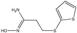 N'-hydroxy-3-(thiophen-2-ylsulfanyl)propanimidamide Structure