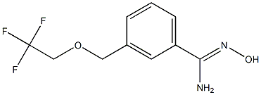 N'-hydroxy-3-[(2,2,2-trifluoroethoxy)methyl]benzenecarboximidamide Structure