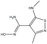 N'-hydroxy-3-methyl-5-(methylamino)isothiazole-4-carboximidamide 구조식 이미지