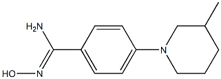 N'-hydroxy-4-(3-methylpiperidin-1-yl)benzene-1-carboximidamide 구조식 이미지