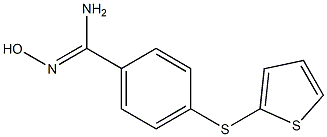 N'-hydroxy-4-(thiophen-2-ylsulfanyl)benzene-1-carboximidamide Structure