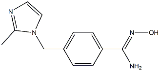 N'-hydroxy-4-[(2-methyl-1H-imidazol-1-yl)methyl]benzenecarboximidamide Structure