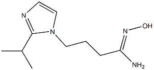 N'-hydroxy-4-[2-(propan-2-yl)-1H-imidazol-1-yl]butanimidamide Structure