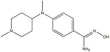 N'-hydroxy-4-[methyl(1-methylpiperidin-4-yl)amino]benzene-1-carboximidamide Structure