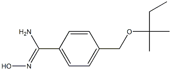 N'-hydroxy-4-{[(2-methylbutan-2-yl)oxy]methyl}benzene-1-carboximidamide Structure