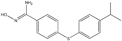 N'-hydroxy-4-{[4-(propan-2-yl)phenyl]sulfanyl}benzene-1-carboximidamide Structure