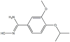 N'-hydroxy-4-isopropoxy-3-methoxybenzenecarboximidamide Structure