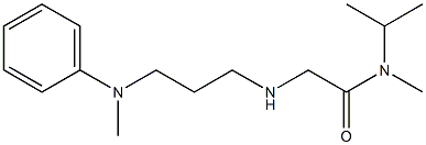 N-methyl-2-({3-[methyl(phenyl)amino]propyl}amino)-N-(propan-2-yl)acetamide Structure