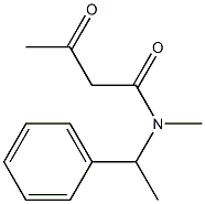 N-methyl-3-oxo-N-(1-phenylethyl)butanamide Structure