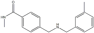 N-methyl-4-({[(3-methylphenyl)methyl]amino}methyl)benzamide Structure
