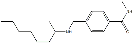 N-methyl-4-[(octan-2-ylamino)methyl]benzamide 구조식 이미지