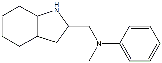 N-methyl-N-(octahydro-1H-indol-2-ylmethyl)aniline 구조식 이미지