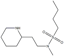 N-methyl-N-[2-(piperidin-2-yl)ethyl]butane-1-sulfonamide 구조식 이미지