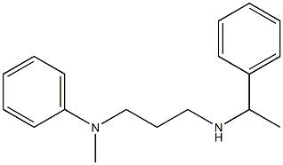 N-methyl-N-{3-[(1-phenylethyl)amino]propyl}aniline Structure