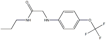 N-propyl-2-{[4-(trifluoromethoxy)phenyl]amino}acetamide Structure