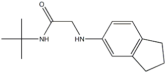 N-tert-butyl-2-(2,3-dihydro-1H-inden-5-ylamino)acetamide Structure