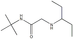 N-tert-butyl-2-(pentan-3-ylamino)acetamide Structure