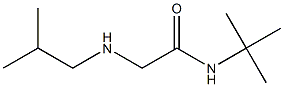 N-tert-butyl-2-[(2-methylpropyl)amino]acetamide Structure