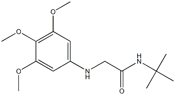 N-tert-butyl-2-[(3,4,5-trimethoxyphenyl)amino]acetamide 구조식 이미지