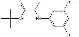 N-tert-butyl-2-[(3,5-dimethoxyphenyl)amino]propanamide Structure