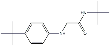 N-tert-butyl-2-[(4-tert-butylphenyl)amino]acetamide 구조식 이미지