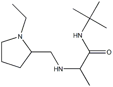 N-tert-butyl-2-{[(1-ethylpyrrolidin-2-yl)methyl]amino}propanamide Structure