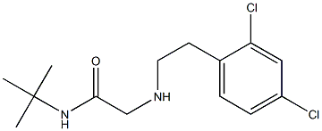 N-tert-butyl-2-{[2-(2,4-dichlorophenyl)ethyl]amino}acetamide Structure