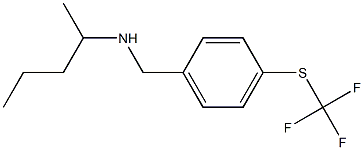 pentan-2-yl({4-[(trifluoromethyl)sulfanyl]phenyl}methyl)amine Structure