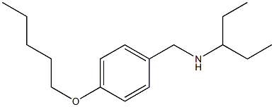 pentan-3-yl({[4-(pentyloxy)phenyl]methyl})amine Structure