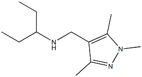 pentan-3-yl[(1,3,5-trimethyl-1H-pyrazol-4-yl)methyl]amine Structure