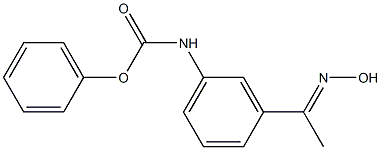 phenyl N-{3-[1-(hydroxyimino)ethyl]phenyl}carbamate 구조식 이미지