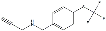 prop-2-yn-1-yl({4-[(trifluoromethyl)sulfanyl]phenyl}methyl)amine Structure