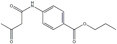 propyl 4-(3-oxobutanamido)benzoate 구조식 이미지