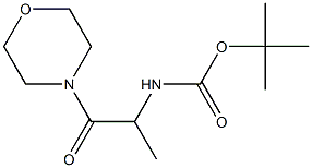 tert-butyl 1-methyl-2-morpholin-4-yl-2-oxoethylcarbamate 구조식 이미지