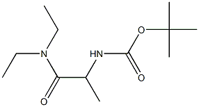 tert-butyl 2-(diethylamino)-1-methyl-2-oxoethylcarbamate Structure