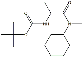 tert-butyl 2-[cyclohexyl(methyl)amino]-1-methyl-2-oxoethylcarbamate Structure