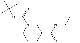 tert-butyl 3-[(propylamino)carbonyl]piperidine-1-carboxylate Structure