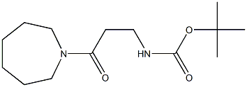 tert-butyl 3-azepan-1-yl-3-oxopropylcarbamate Structure