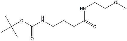 tert-butyl 4-[(2-methoxyethyl)amino]-4-oxobutylcarbamate Structure