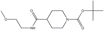 tert-butyl 4-{[(2-methoxyethyl)amino]carbonyl}piperidine-1-carboxylate Structure