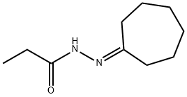 Propanoic  acid,  2-cycloheptylidenehydrazide Structure