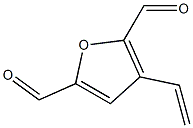 2,5-Furandicarboxaldehyde,  3-ethenyl- 구조식 이미지