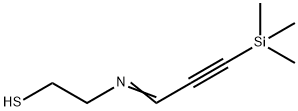 Ethanethiol,  2-[[3-(trimethylsilyl)-2-propyn-1-ylidene]amino]- 구조식 이미지