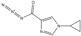 1-Cyclopropyl-1H-imidazole-4-carbonyl azide 구조식 이미지