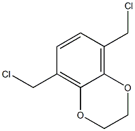 1,4-Benzodioxin,  5,8-bis(chloromethyl)-2,3-dihydro- 구조식 이미지