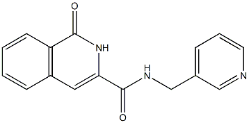 3-Isoquinolinecarboxamide,  1,2-dihydro-1-oxo-N-(3-pyridinylmethyl)- 구조식 이미지