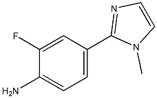 2-FLUORO-4-(1-METHYLIMIDAZOL-2-YL)-PHENYLAMINE Structure