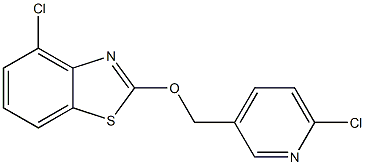 4-CHLORO-2-((6-CHLOROPYRIDIN-3-YL)METHOXY)BENZO[D]THIAZOLE Structure