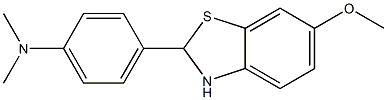 4-(6-METHOXY-2,3-DIHYDROBENZO[D]THIAZOL-2-YL)-N,N-DIMETHYLBENZENAMINE Structure